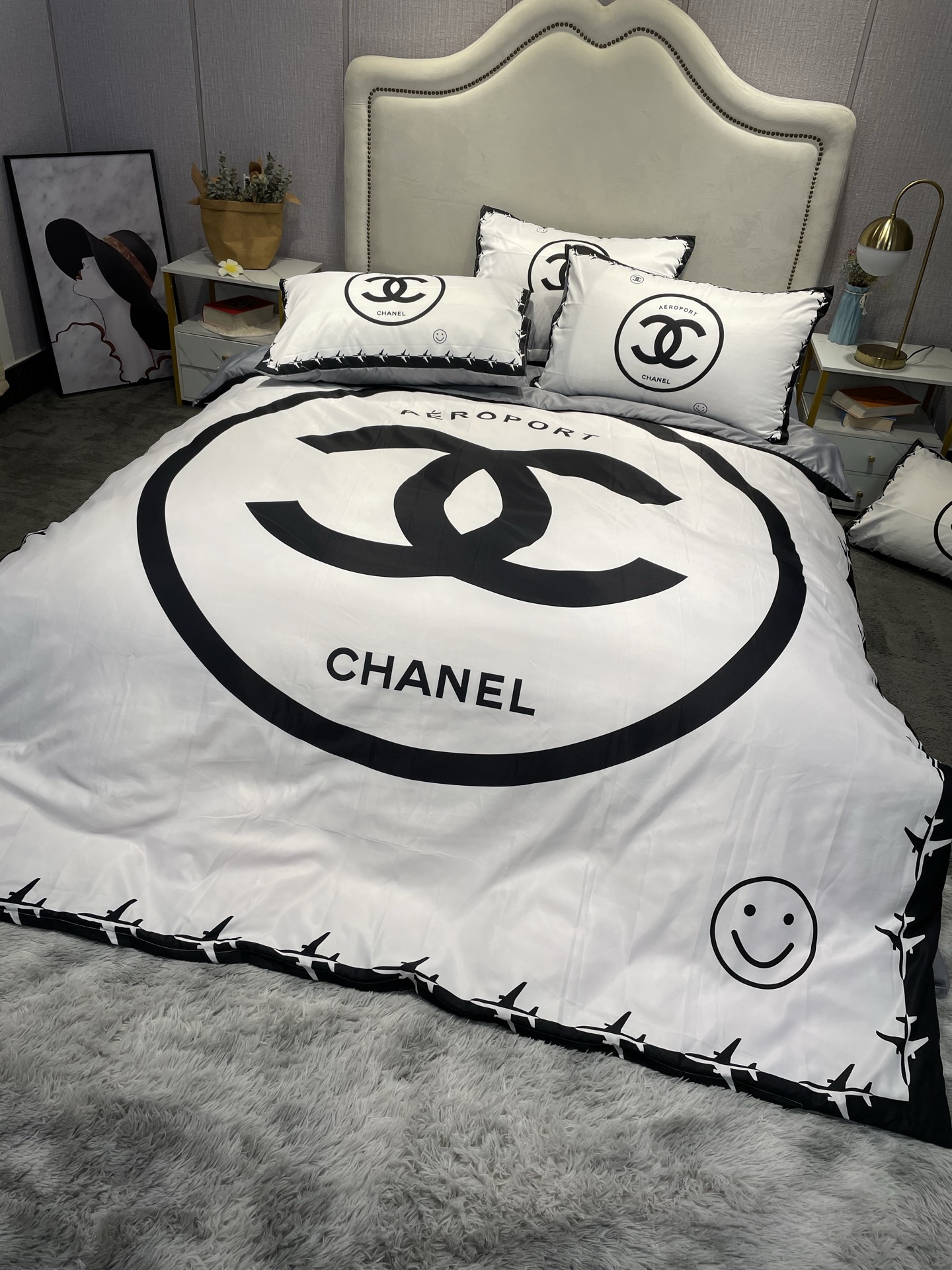 Chanel 被套200X230 床单245X250 枕套48X74X2 04